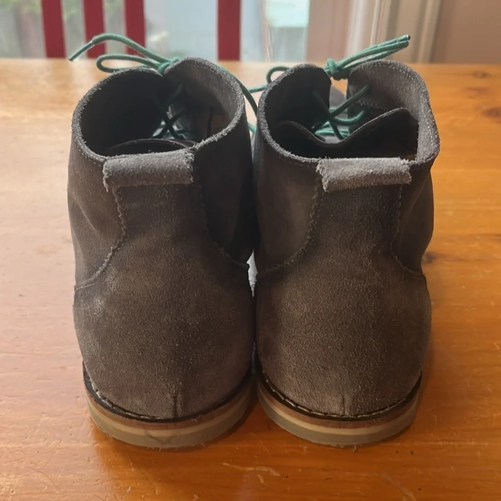 🇪🇸🥑Rogue suede chukka boots lace up charcoal gray green size 12